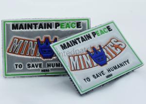 China 4 Colorways 3M Reflective Velcro Patch Screen Printed LOGO For Jeans wholesale