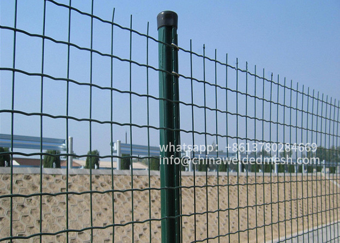 Euro Fence Welded Wire Mesh Rolls , H2m PVC Coated Garden Fence