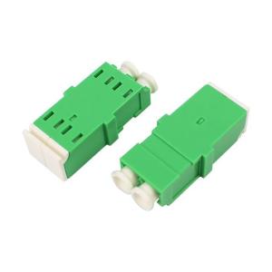 China Fiber Optic FTTH LC APC Adapter Duplex Green SC Foot Type Adaptor wholesale