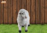 Life Size White Color Polyresin Animal Figurines Dolly Sheep Sculpture Garden