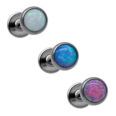 Piercing Jewelry Internally Titanium Lip Studs Labret Nose Stud With Cubic Zircon