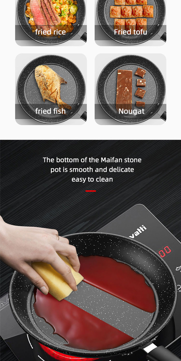 Wholesale Top Seller Kitchen Frypan Non Stick Cooking Pan Medical Stone Non-Stick Frying Pan With Bakelite Handle