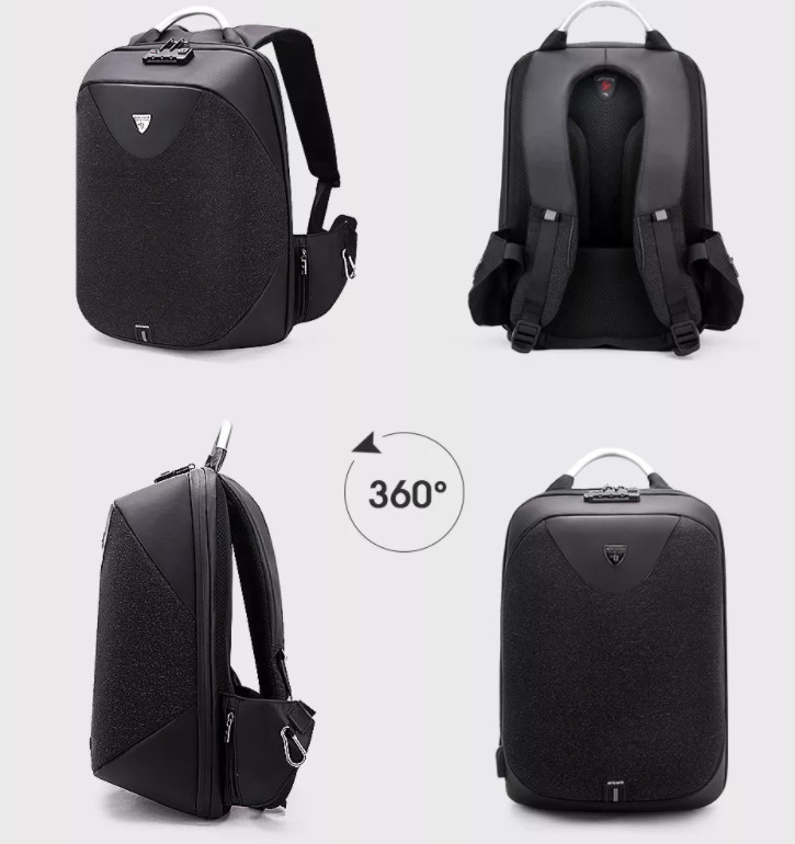 Polyester Business Laptop Backpack 1.54 Inch Antitheft Back Pack For Men Laptop