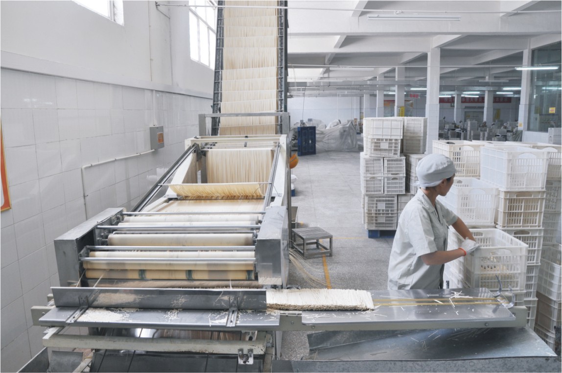 Large Capacity Fully Automatic Noodles Making Machine Low Temperature Chain Cable Style
