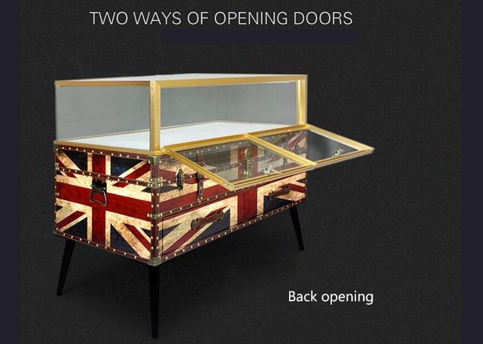 Nordic Style Digital Products Showcase / Phone Display Cabinet Luxurious Glass Material
