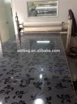 Wood grain acrylic sheet faced mdf for furniture