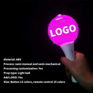 China Festival LED Ball Sticks Light Up Ball Wand For Concert Supply , LED Glow Flashing Stick wholesale