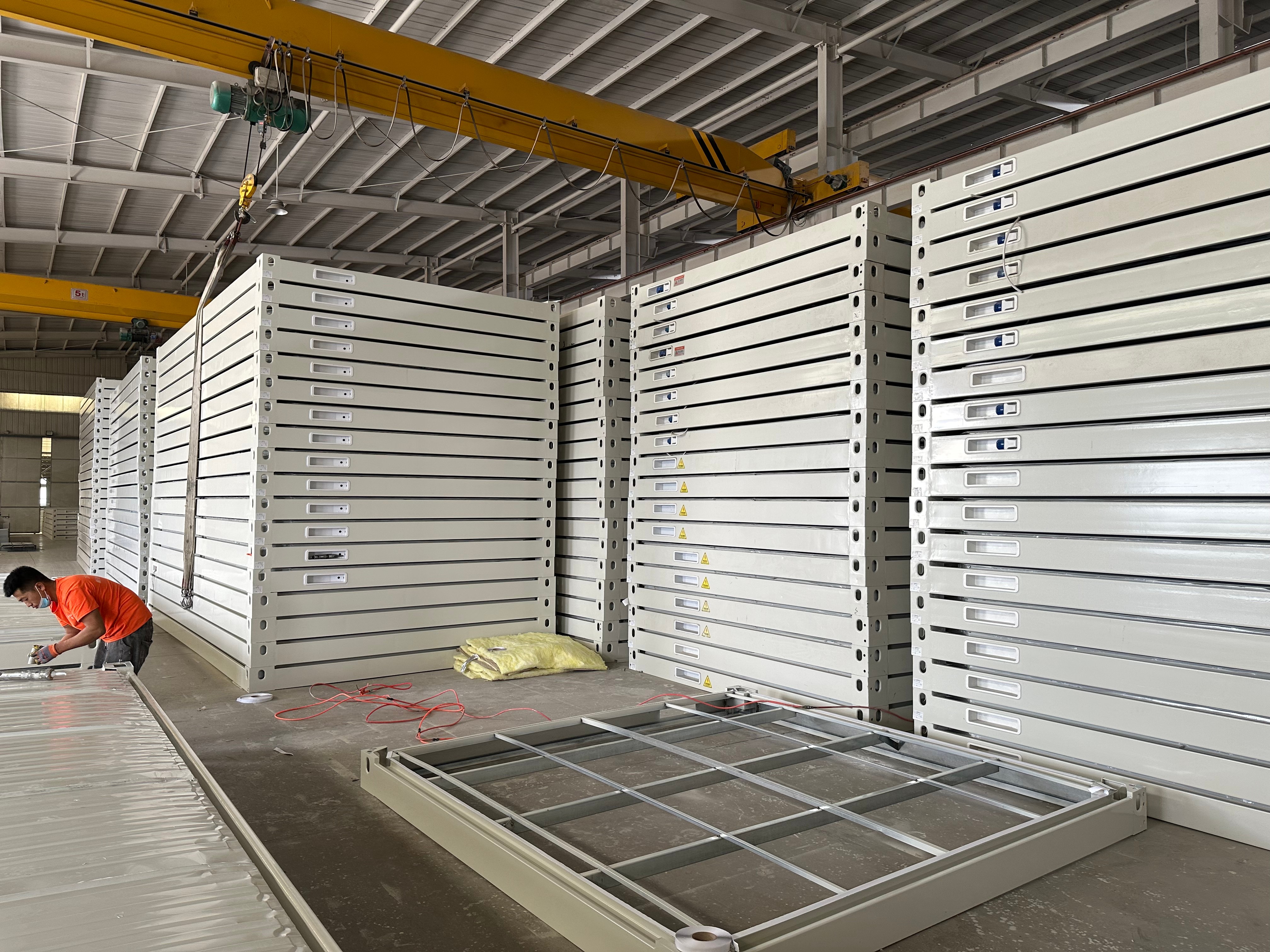 Reasonable Breathable Container House with Security Door and 1 Bedroom Detachable Material Solution