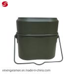 Outdoor Military Army Aluminium Steamable Lunch Box with Handle