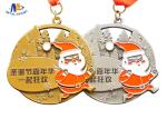 70*3MM Zinc Alloy Christmas Tree Santa Claus Stock Medals