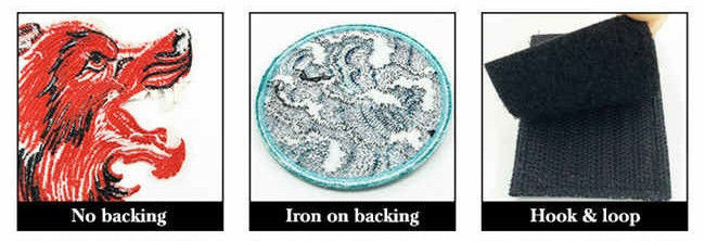 Hook And Loop 120D Twill Motorcycle Biker Patches For Leather Vests