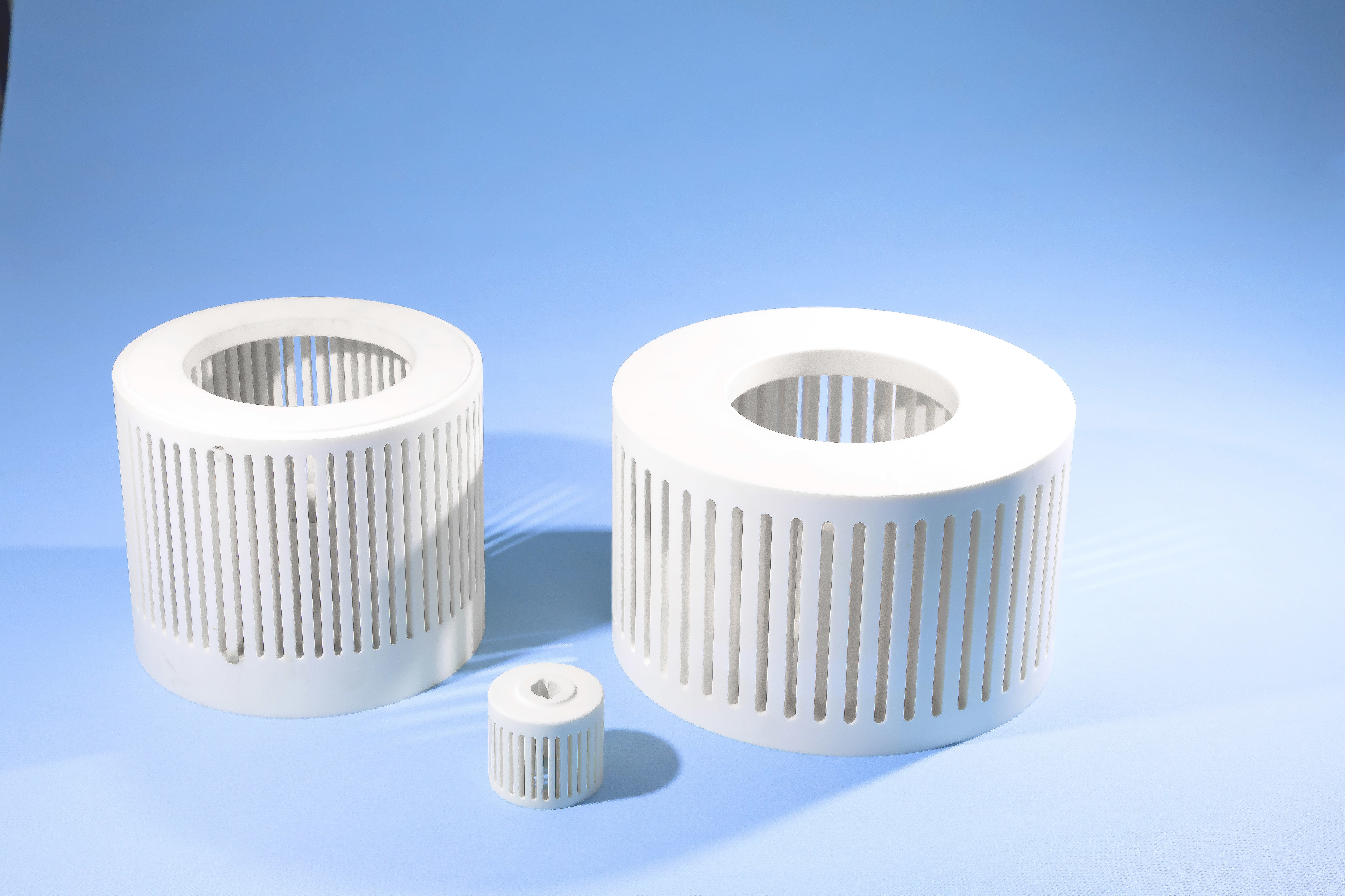 90 Mm Piezoelectric Alumina Ceramic Components , Zirconia Alumina Grinding Wheels Raschig Custom Seal Ring Heater