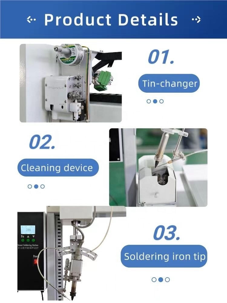 Accurate Tin Feeding Automatic Soldering Machine for Intuitive Display and Real-time Monitoring in Manufacturing Plants