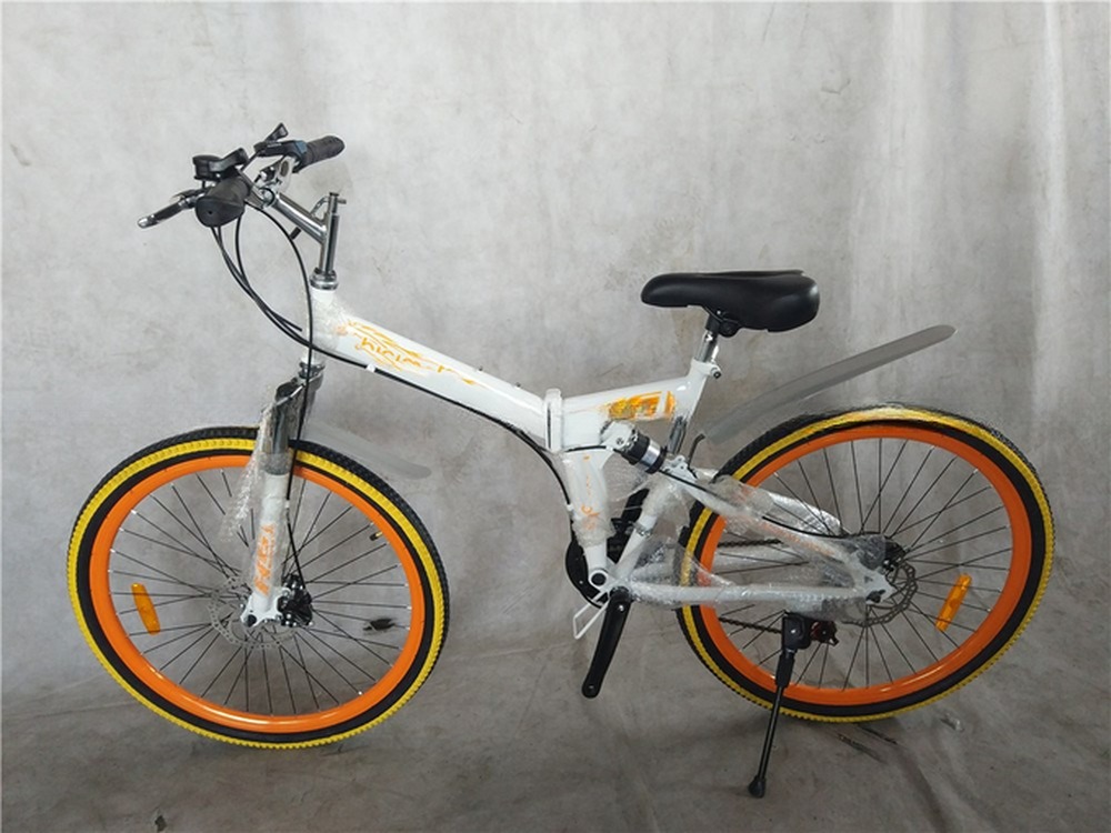 1.8m Full Suspension Folding Frame Adult Mountain Bike with Gross Weight of 17kg