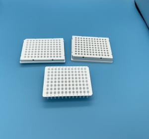 China Semi Skirted Deep Well PCR Plates White 0.2ml PCR 96 Well PCR Plate wholesale