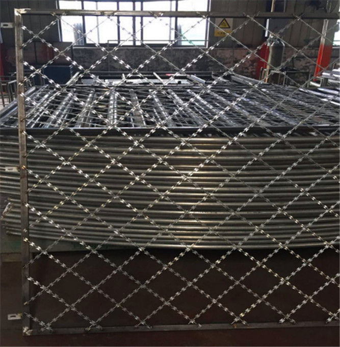 Galvanized BTO-22 Welded Razor Wire Mesh with 75x150mm Aperture Mineral fences