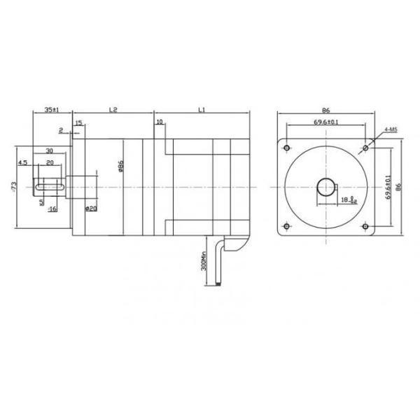 Nema 34 86mm Brushless DC Gearmotor 36V 3000rpm 3 Phase DC Planetary Gear Motor