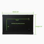 19 Inch Small Wall Mount Network Rack OEM Supported CE / ROHS Certification