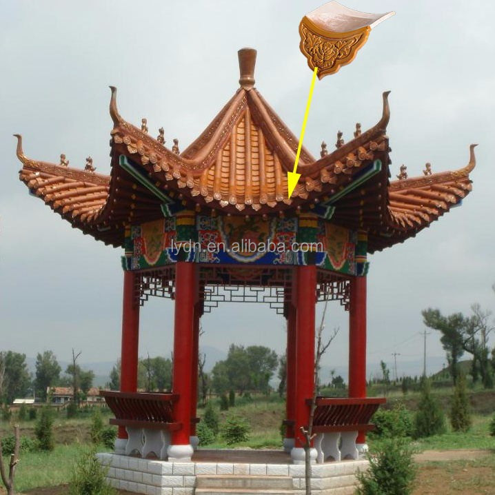 Asian glazed roof tiles Chinese gazebo traditional ceramic