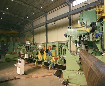 API 5L Schedule 40 Spiral Welded Pipe Mill Production Line With Forming Machine