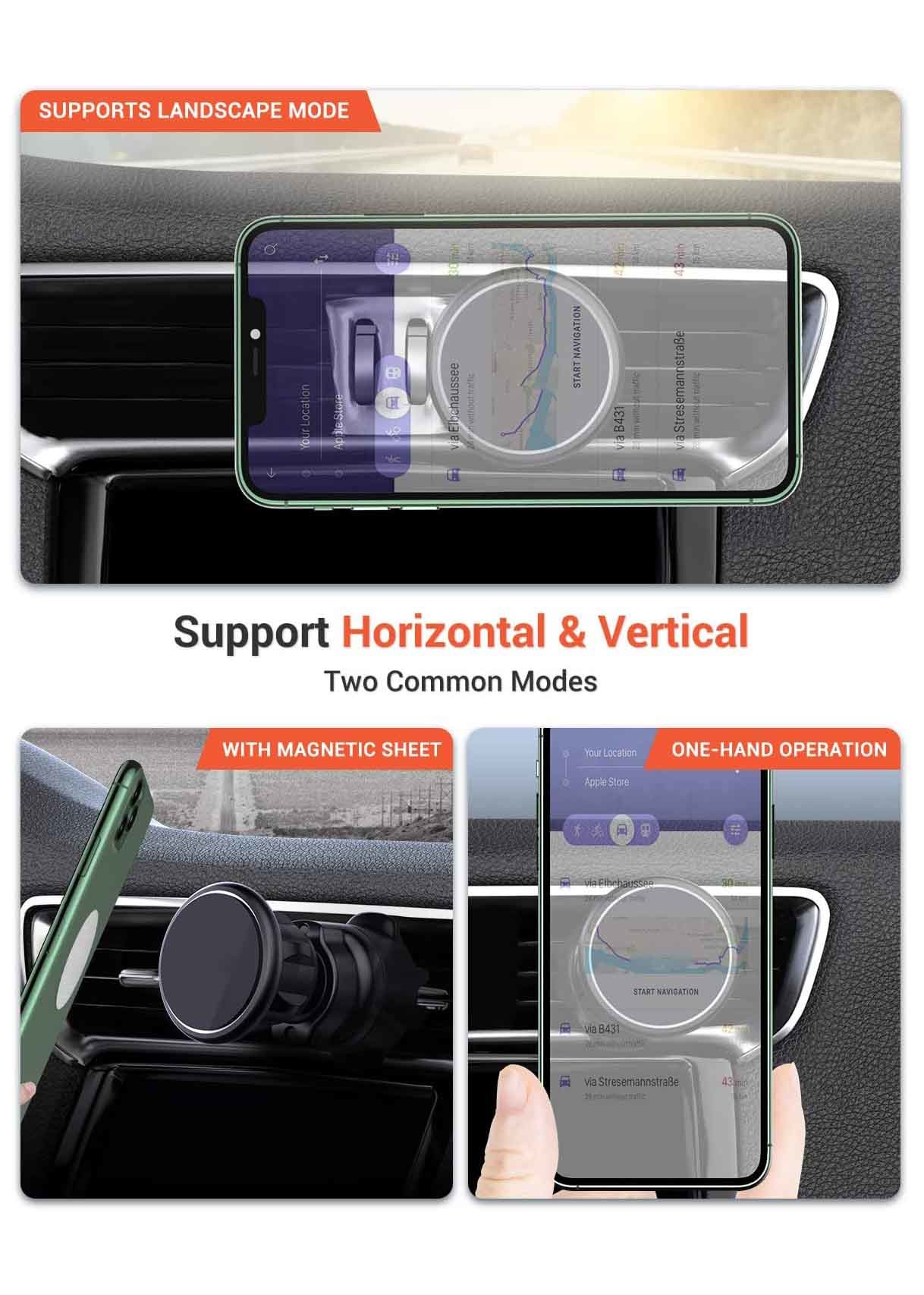 ABS Hook N50 Magnetic Cell Phone Holder For Ventilation Grille