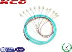 Simplex LC LC OM3 Patch Cord 50 / 125 10G Fiber Optic Pigtails PVC Cover