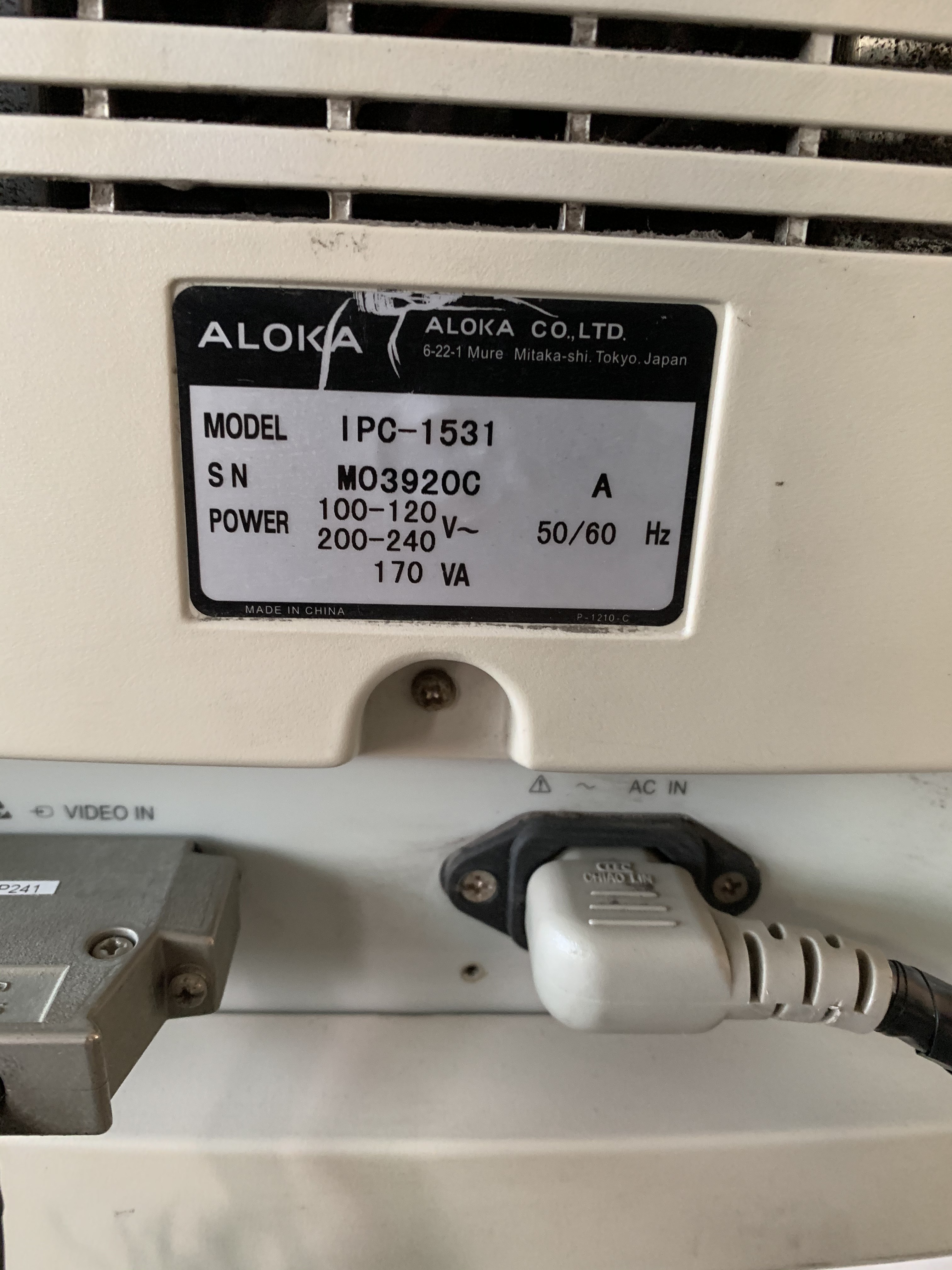 Aloka SSD 3500 Medical Ultrasound System For Cardiac