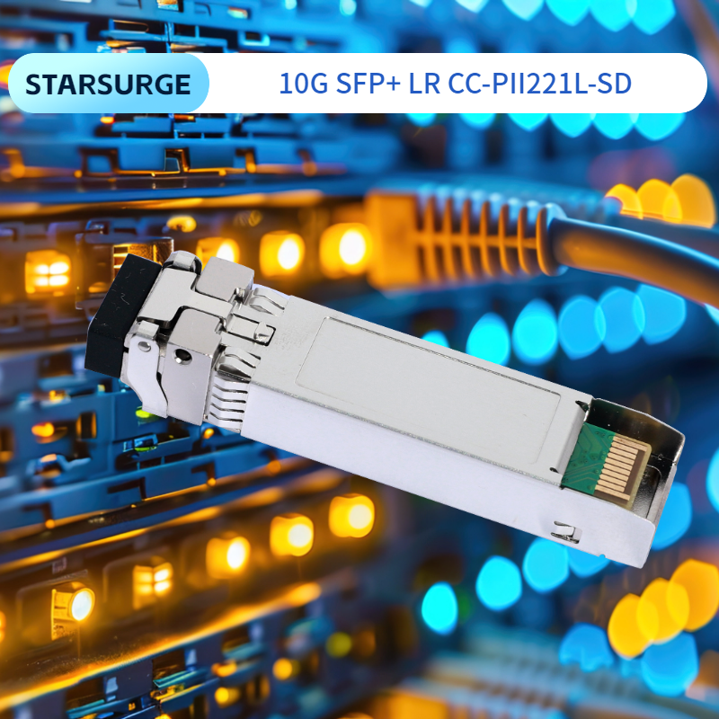 10km Single Mode Fiber 10G SFP Transceiver Module for Data Center Communication Network Hot Pluggable Compliance SFF-8431