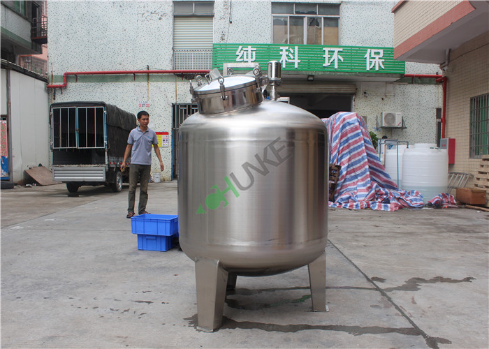 Stainless Steel Sterile RO Water Storage Tank Single Layer Or Jacket Structure