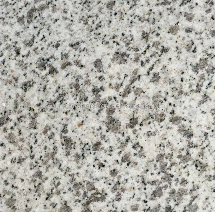 Outdoor Cut-To-Size White Granite Slab with Modern Design and Flamed Granite Steps