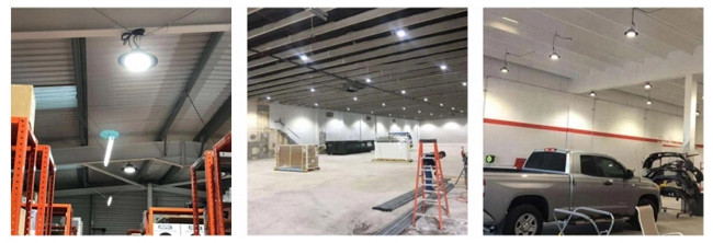 100W Slim Type UFO LED High Bay IK10 IP66 7 Years Warranty For Warehouse