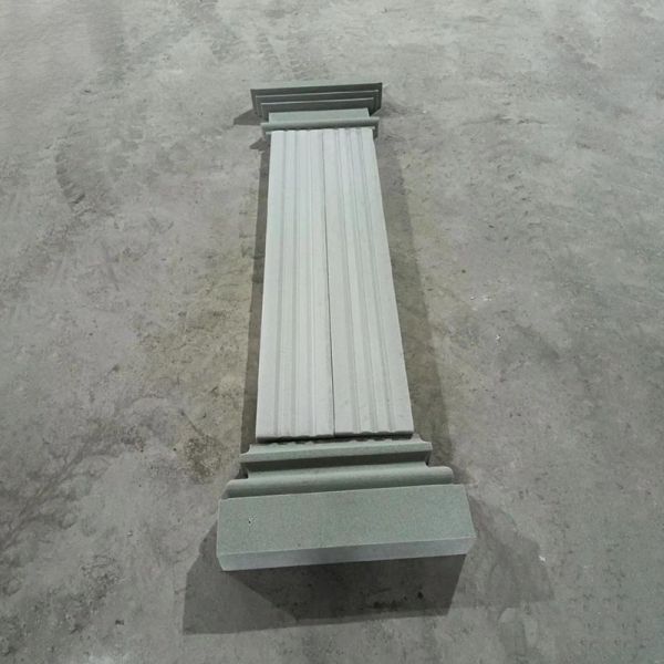 Round Exterior Decoration EPS Roman Column For Household Cement Moulding Villa