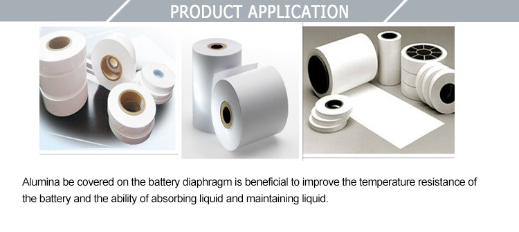 Chemical Stability Lithium Ion Car Battery Diaphragm Alumina Material