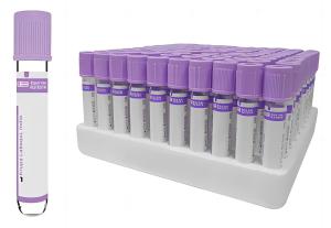 China Purple Top Medical Vacuum Blood Sample Collection Tubes 2ml 3ml 5ml 10ml wholesale