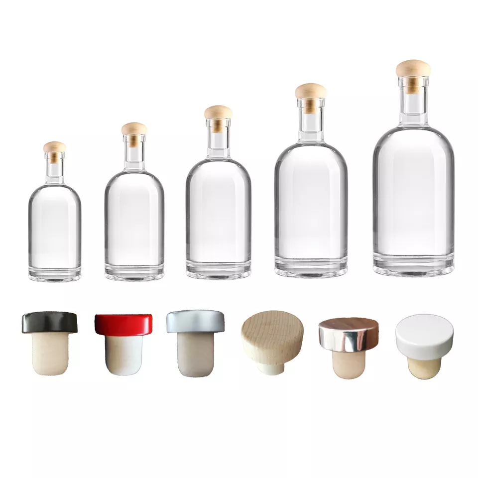 Base Material glass 500ml 700ml 750ml Glass Whisky Bottle Vodka Bottle for Cosmestic