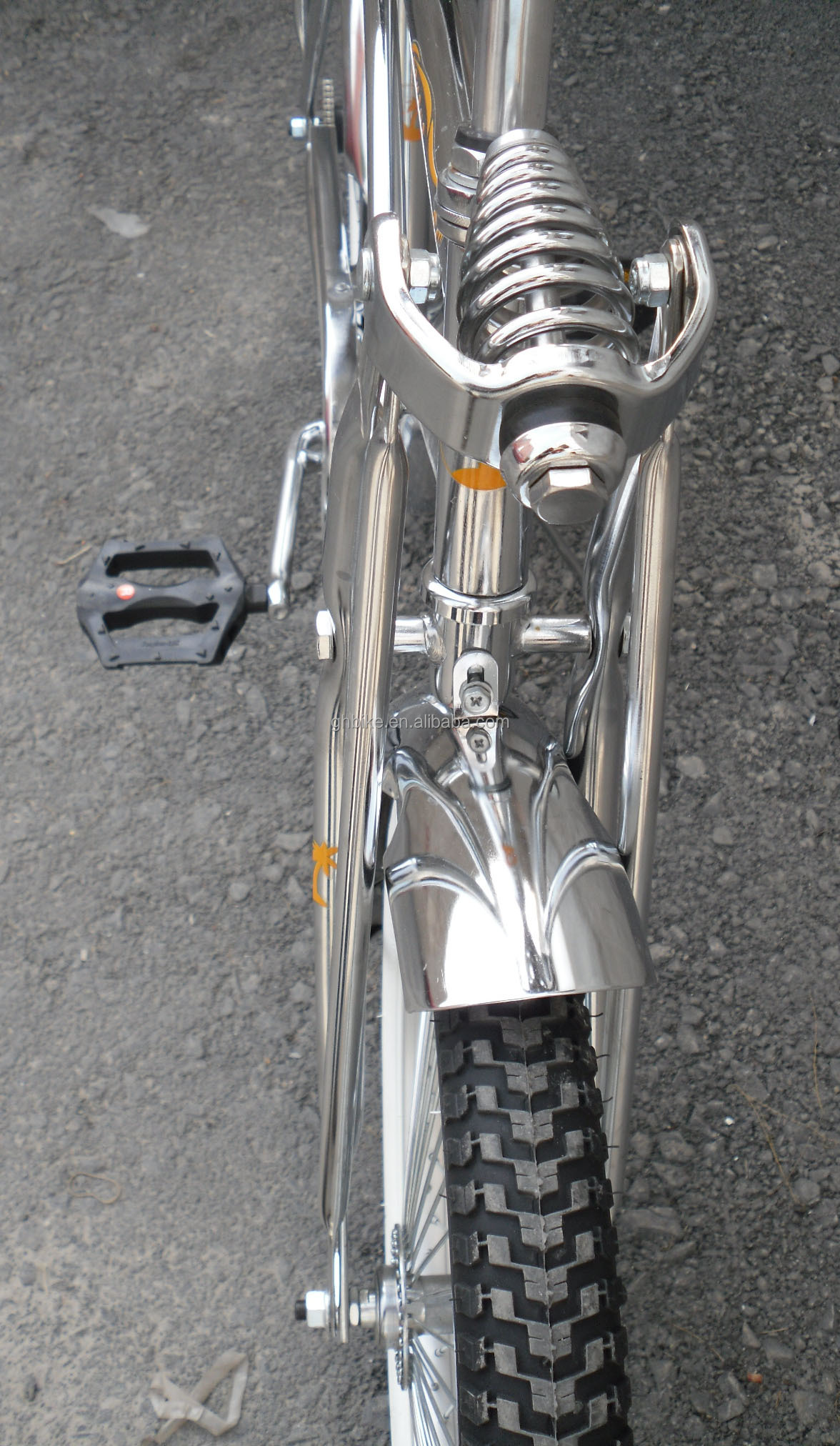 20 Inch Steel CP Frame Coaster Spring Fork Mini Child Lowrider Bike with Ordinary Pedal