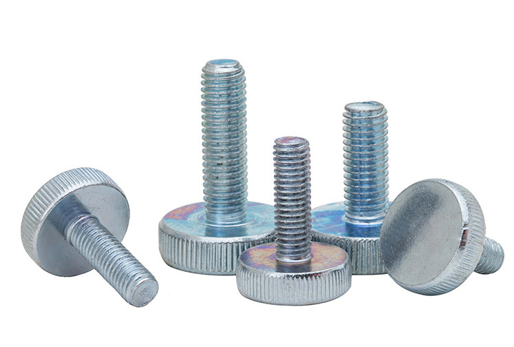 Zinc Plated Steel DIN653 Knurled-Head Thumb Screws Knurled-Head Adjustment Screws