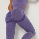 SEAMLESS YOGA PANTS HIP BREATHABLE YOGA CLOTHES TIGHT HEIGHT WAIST SPORTS