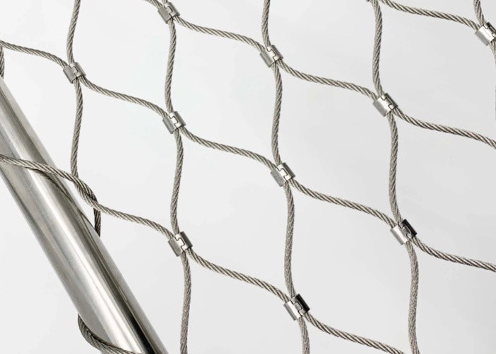 15mm*15mm SS316 Oxide Black Wire Stainless Steel Rope Mesh Net