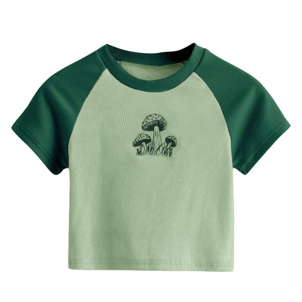 Summer Candy Color Fitness Embroidery 3d Puff Print Logo Y2k Slim Crop Top for