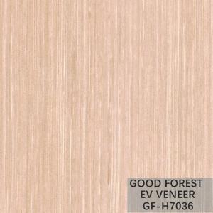 China Fancy Recomposed Wood Veneer Pearl Oak Pink Color Fineline Grain wholesale