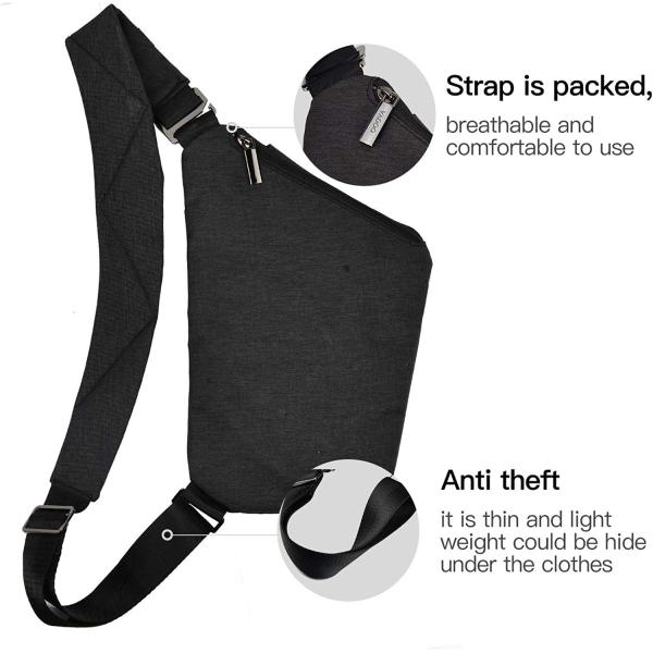 Lightweight Waterproof Anti Theft Crossbody Shoulder Bag For Men And Women