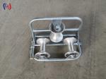 Corner Ground Cable Roller Tri-Sheave Cable Roller Pulley For Tranmission Line