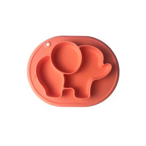 China Food Feeding Elephant Silicone Baby Plates Customized Kids Dinning Plate Bpa Free wholesale
