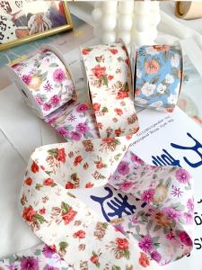 China Bow Personalised Printed Ribbon 40mm Floral Printed Ribbon wholesale