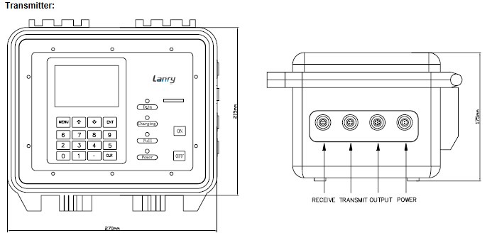GPRS IP68 Portable BTU Clamp on Flow Meter