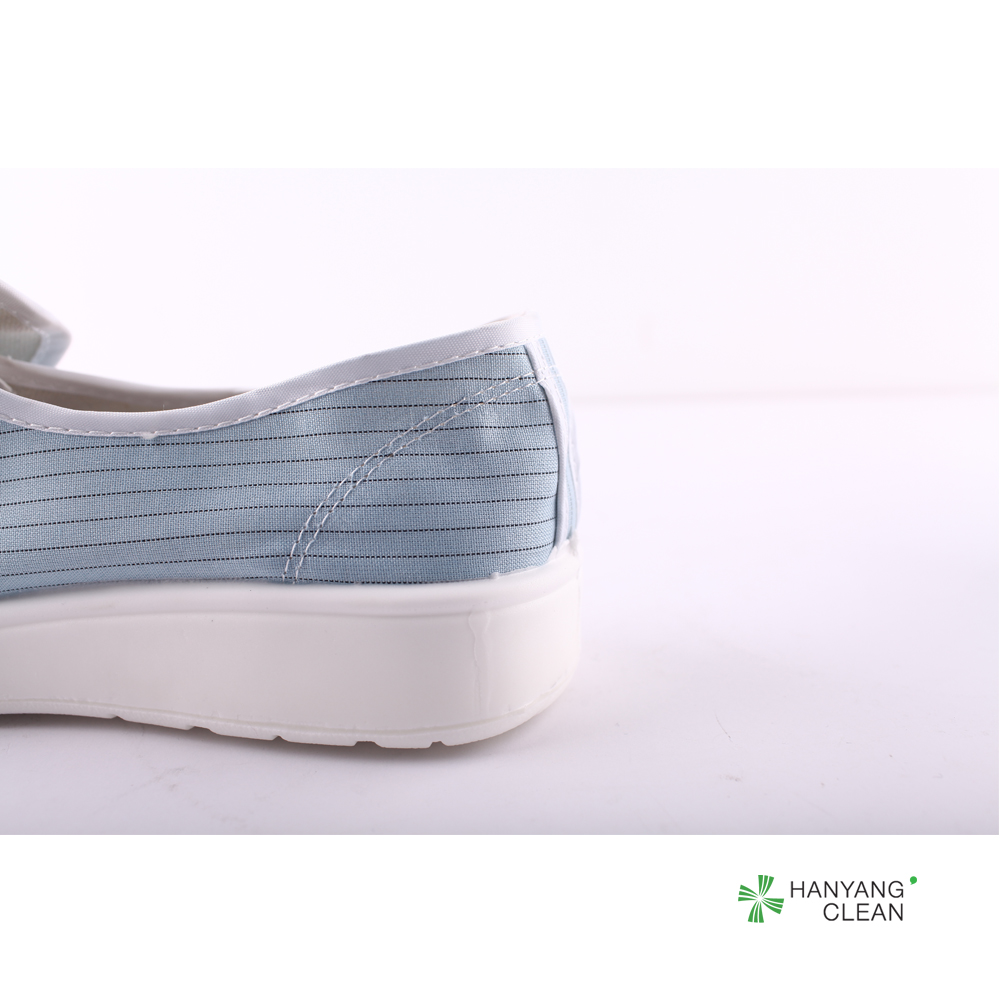 White ESD Cleanroom Shoes Anti Static Wear Resistant For Foodstuffs Factory