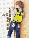 6-7L Kids Tiger Backpack , Yellow Toddler Backpack Water Resistant