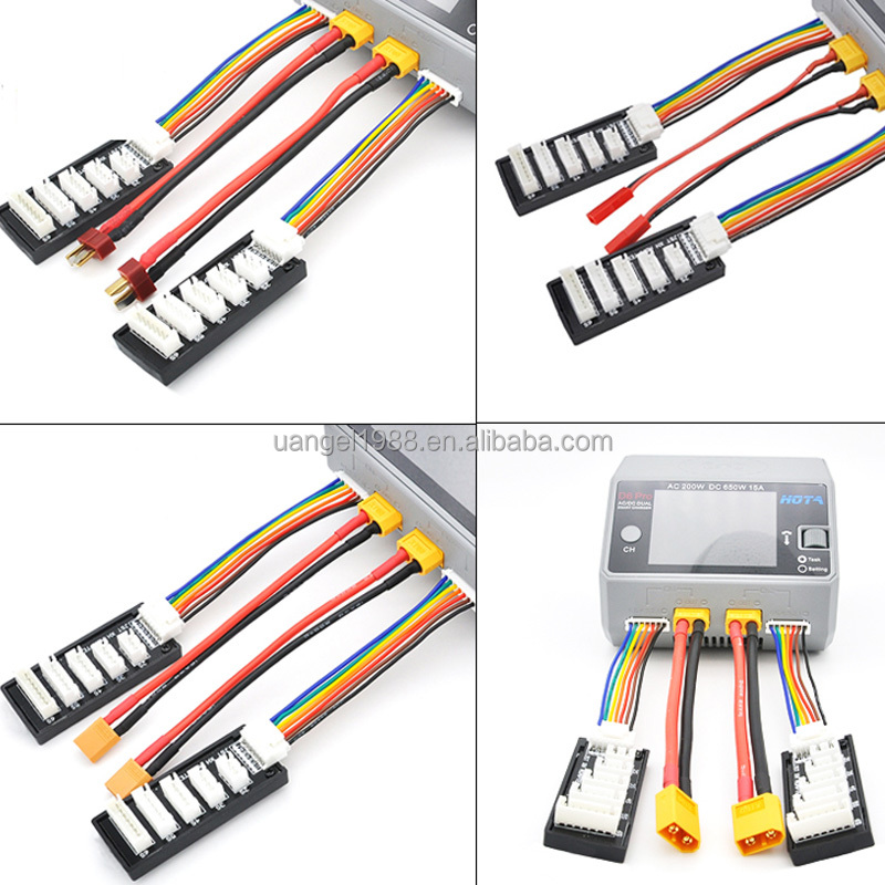 Lightweight RC Toy Accessories XT60 / XT90 / XT30 Lipo Battery Parallel Charging Board