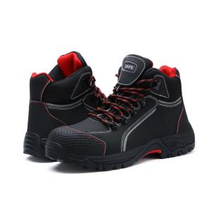 China Nubuck Leather Hiking Working Boots Mens Waterproof Walking Boots wholesale